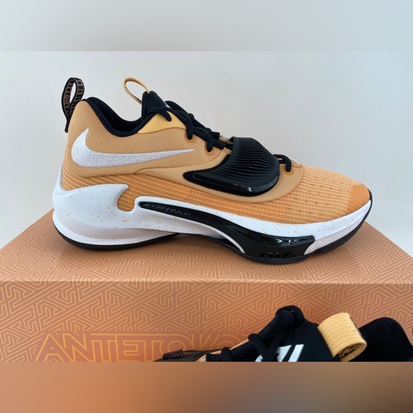 Nike Zoom Freak 3 TB Orange Chalk Men's Basketball Shoes Sneakers DA7845 700 - Picture 6 of 12